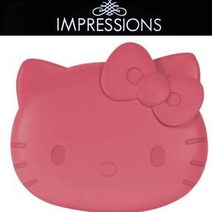Impressions X Hello Kitty Kawaii Battery Compact Mirror w/Special Finish- Red